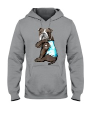 Bulldog - I Love Dad Hooded Sweatshirt tile