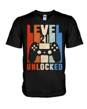 Level 21 Unlocked V-Neck T-Shirt tile