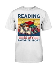 Reading Is My Favorite Sport Premium Fit Mens Tee tile