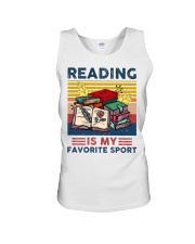 Reading Is My Favorite Sport Unisex Tank tile