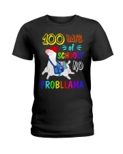 100 Days School Llama Ladies T-Shirt front