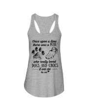 A Man Who Really Loved Dogs And Crocs Ladies Flowy Tank tile