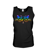 Cat Bicycle Design Unisex Tank tile