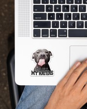 To All My Haters Sticker - Single (Horizontal) aos-sticker-single-horizontal-lifestyle-front-11