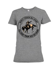 Don't Touch My Stuff Premium Fit Ladies Tee tile