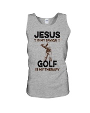 Jesus Is My Savior - Golf Is My Therapy Unisex Tank tile