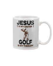 Jesus Is My Savior - Golf Is My Therapy Mug tile