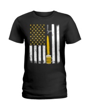 Beer America Flag Ladies T-Shirt front
