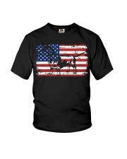 Dachshund America Flag Youth T-Shirt tile