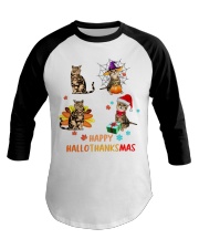 Happy Hallothanksmasa Baseball Tee tile
