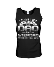 Dad Stepdad I Rock Them Both Unisex Tank tile