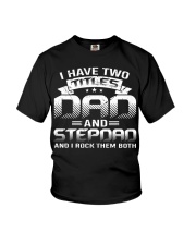 Dad Stepdad I Rock Them Both Youth T-Shirt tile
