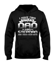 Dad Stepdad I Rock Them Both Hooded Sweatshirt tile