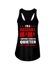 Baseball Mom Quieter But Unlikely Ladies Flowy Tank tile
