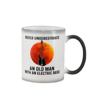 An Old Man With An Electric Bass Color Changing Mug tile