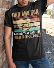 Dad And Son - A Bond That Can't Be Broken Classic T-Shirt apparel-classic-tshirt-lifestyle-27