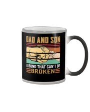 Dad And Son - A Bond That Can't Be Broken Color Changing Mug tile