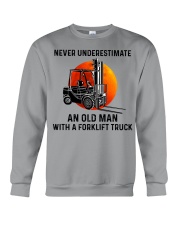 An Old Man With A Forklift Truck Crewneck Sweatshirt tile