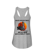 An Old Man With A Forklift Truck Ladies Flowy Tank tile