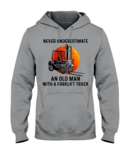 An Old Man With A Forklift Truck Hooded Sweatshirt tile