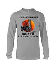 An Old Man With A Forklift Truck Long Sleeve Tee tile