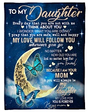 Butterfly - To My Daughter Small Fleece Blanket - 30" x 40" front