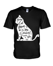 Being A Cat Mom Is My Happily Ever After V-Neck T-Shirt tile
