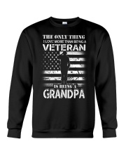 Being Grandpa Veteran Crewneck Sweatshirt tile