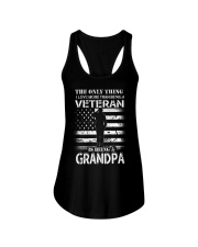 Being Grandpa Veteran Ladies Flowy Tank tile