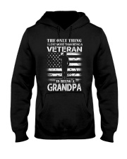 Being Grandpa Veteran Hooded Sweatshirt front