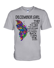 December Girl V-Neck T-Shirt tile