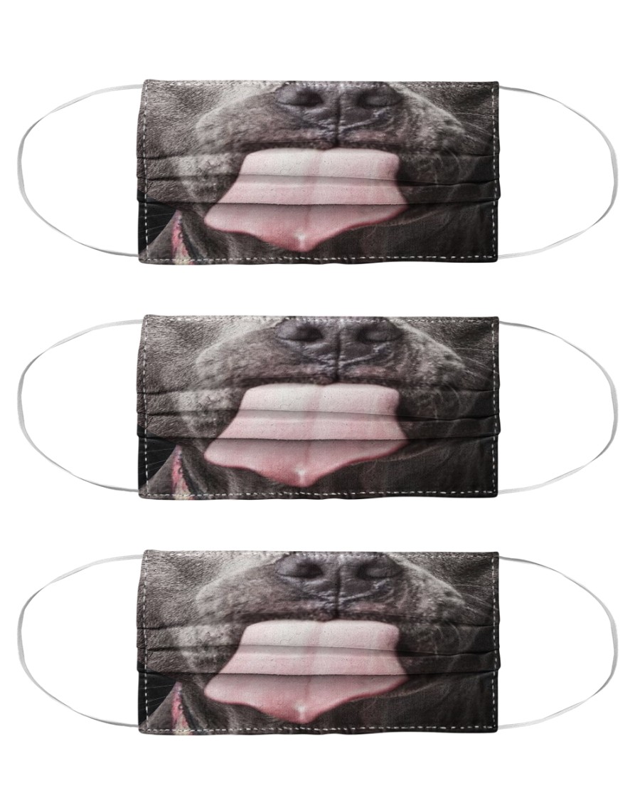 Big Face Pitbull Cloth Face Mask - 3 Pack