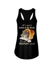 All I Need Is Coffee And My Books Ladies Flowy Tank tile
