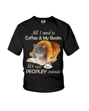 All I Need Is Coffee And My Books Youth T-Shirt tile