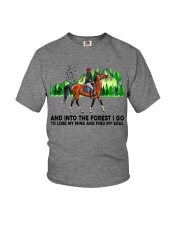 And Into The Forest I Go Youth T-Shirt tile
