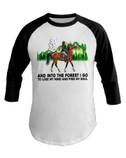 And Into The Forest I Go Baseball Tee tile