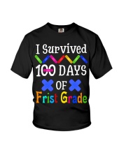 I Survived 100 Days Of First Grade Youth T-Shirt tile