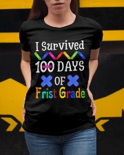 I Survived 100 Days Of First Grade Ladies T-Shirt apparel-ladies-t-shirt-lifestyle-04