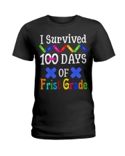 I Survived 100 Days Of First Grade Ladies T-Shirt front