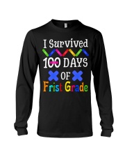 I Survived 100 Days Of First Grade Long Sleeve Tee tile
