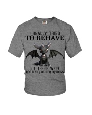 I Really Tried To Behave Youth T-Shirt tile