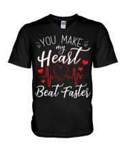 You Make My Heart Beat Faster V-Neck T-Shirt tile