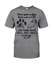 A Girl Who Really Loved Dogs And Crocs Classic T-Shirt tile