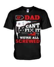 If Dad Cant Fix It V-Neck T-Shirt tile