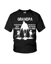Baseball Grandpa And Grandkid Youth T-Shirt tile
