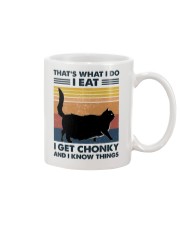 I Eat - I Get Chonky And I Know Things Mug tile