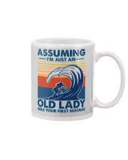 Assuming Im Just An Old Lady Was You First Mistake Mug tile