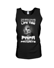 Papa Is My Favorite Design Unisex Tank tile
