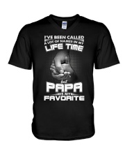 Papa Is My Favorite Design V-Neck T-Shirt tile