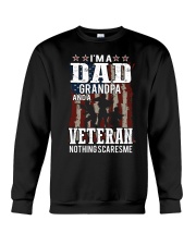 Dad Grandpa And A Veteran Crewneck Sweatshirt tile